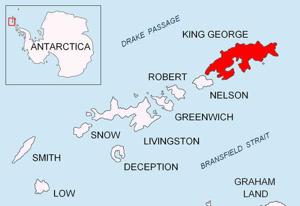 Mapa de la antártida