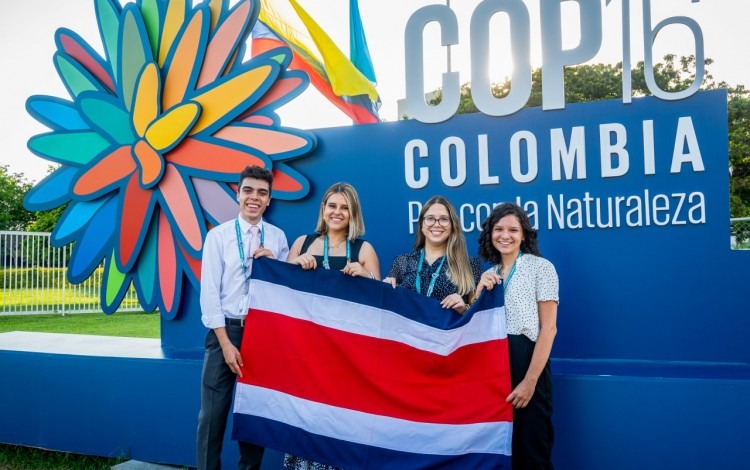 Estudiantes de universidades públicas de Costa Rica participaron en la COP16 