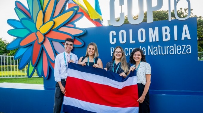 Estudiantes de universidades públicas de Costa Rica participaron en la COP16 