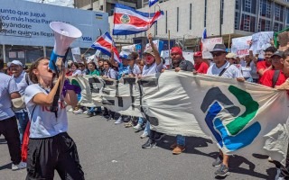 Estudiantes en la movilización