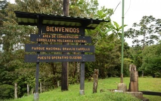 Imagen del ingreso El Ceibo al Parque Nacional Braulio Carrillo