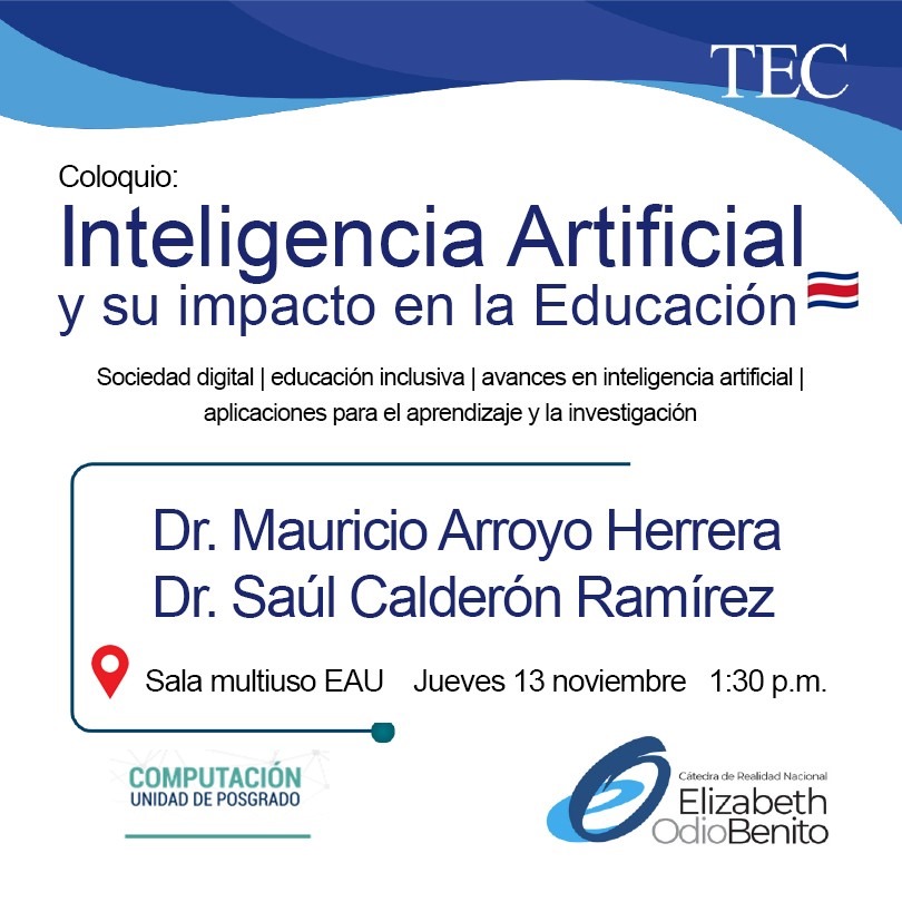 Afiche del evento. Contiene la misma información que le texto