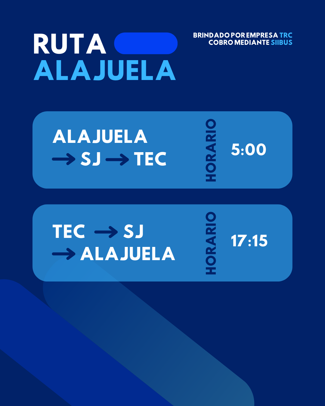 Alajuela horarios