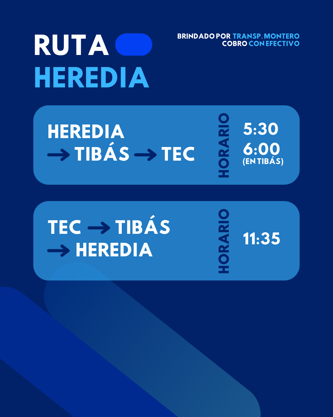 Heredia horarios