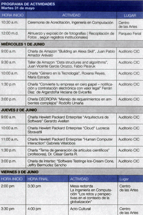 horario
