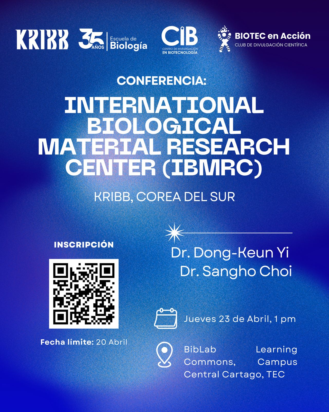 afiche de la charla con la misma información