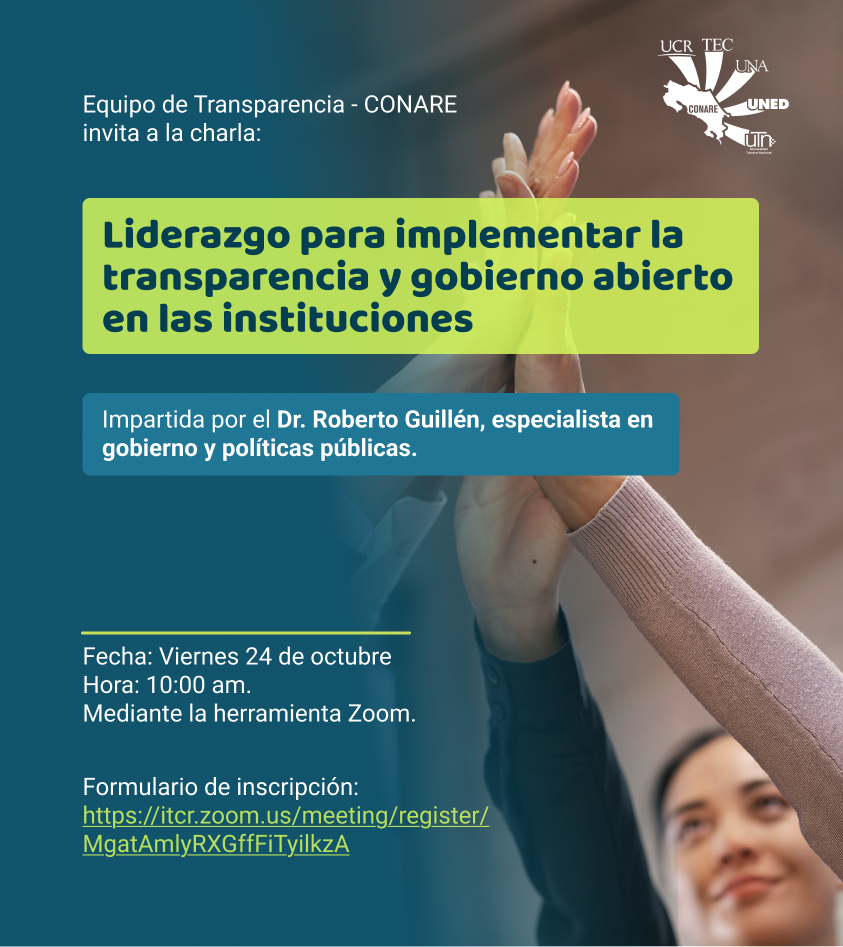 Afiche del evento contiene la misma información del artículo