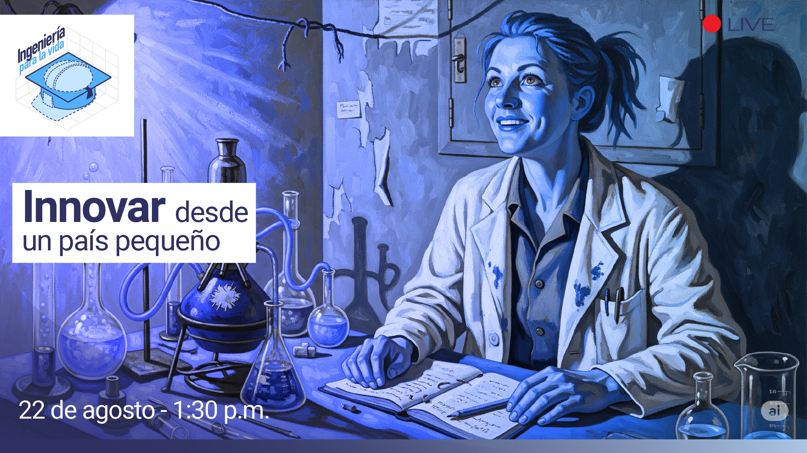 científica en un laboratorio