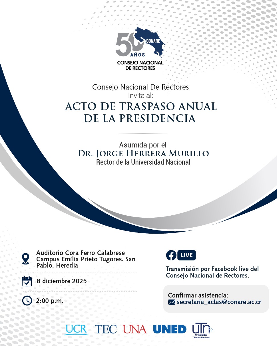 Invitación Acto de Traspaso Anual de la Presidencia