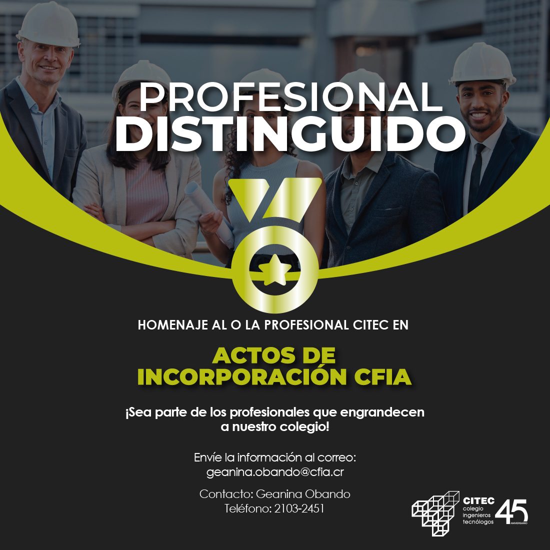 Imagen con información del Citec