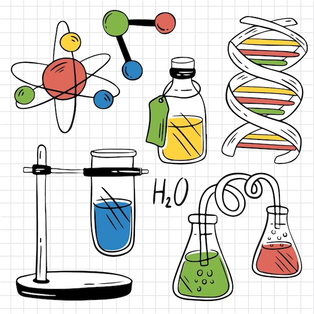 imagen de varios elementos de química
