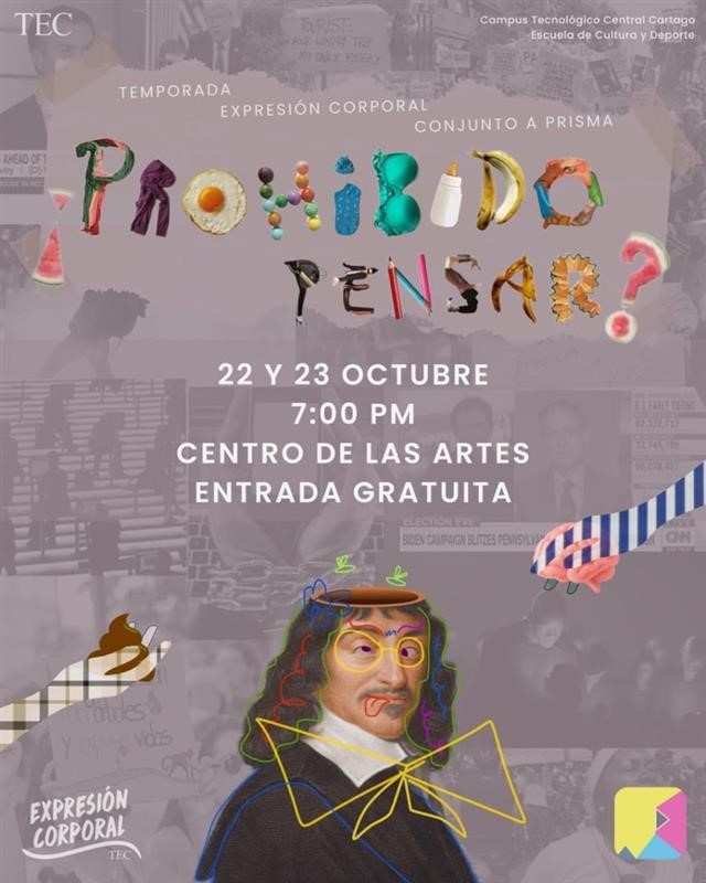 Afiche con información del evento