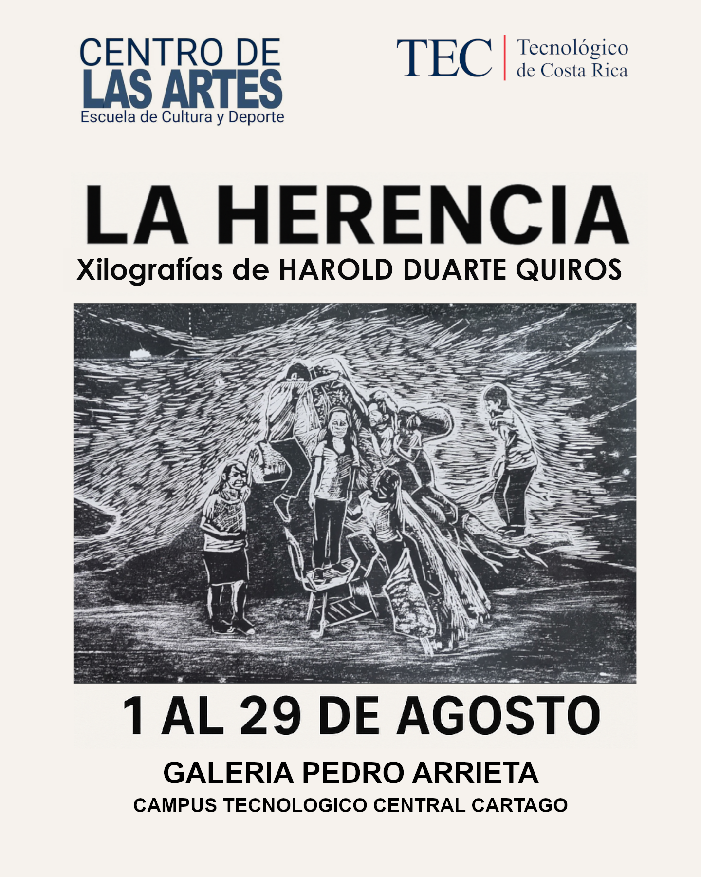 Afiche con información del evento.