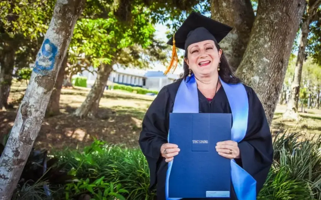 Fotografía de graduanda
