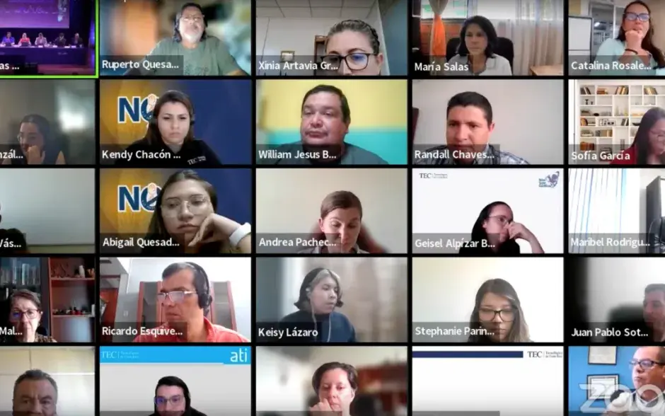 Sesión virtual de los asambleistas