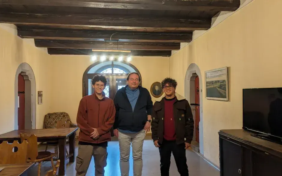 Fotografía de estudiantes que participaron en el intercambio