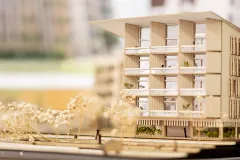 Dibujo de un proyecto. Escuela de Arquitectura y Urbanismo