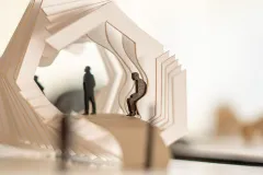 Dibujo de un proyecto. Escuela de Arquitectura y Urbanismo