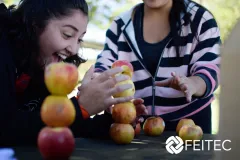Los juegos recreativos, en el Campus Central del TEC pusieron a los estudiantes a trabajar en equipo. Foto cortesía de la Feitec.
