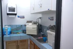 Pileta para el lavado y esterilización de instrumentos