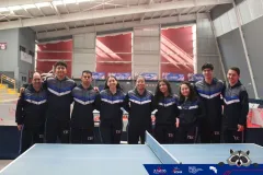 equipo de tenis de mesa