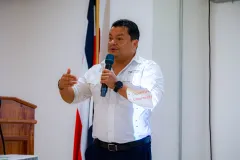 El Dr. William Rivera Méndez, investigador del Centro de Investigación en Biotecnología del TEC, inició con el mensaje de bienvenida “Retos del Control Biológico en Costa Rica 2026”.