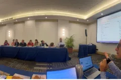 Presentación sobre los desafíos del Doctorado Académico en Ingeniería por parte del Dr. Ing. Esteban Durán en la sesión inaugural del XXX Taller de Enlaces de Centroamérica” en el Hotel Real Intercontinental de San Salvador.