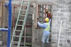 Fotografía de la construcción del edificio