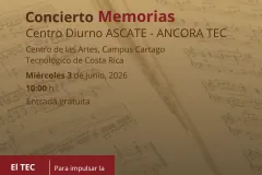 Afiche con información del concierto