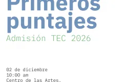 Imagen con información de primeros puntajes