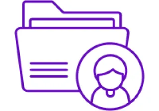 icono de un folder con una foto de una persona