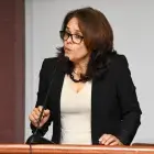 Marcela Román en conferencia