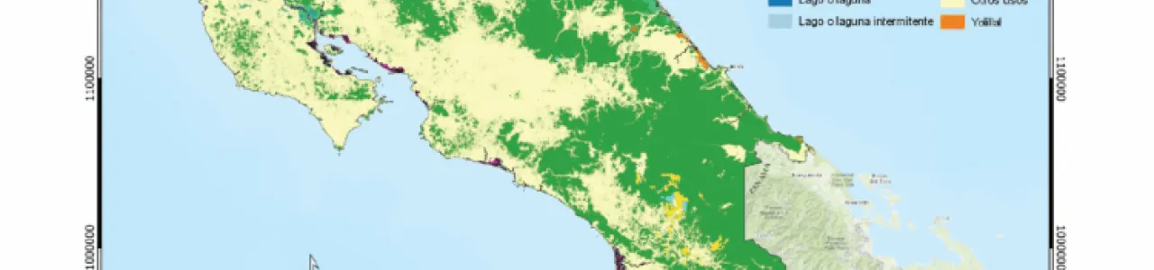 Mapa cartográfico de Costa Rica