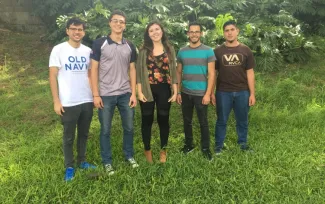 En el orden usual: Edwin Vásquez Leiva, Luis Alejandro Corrales Navarro, Gabriela Delgado Quesada, José Pablo Fernández Cordero y Ariel Arias Méndez 