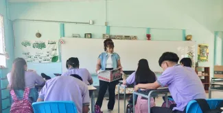 Imagen de los estudiantes en clases