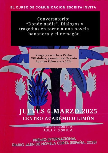 afiche del conversatorio 