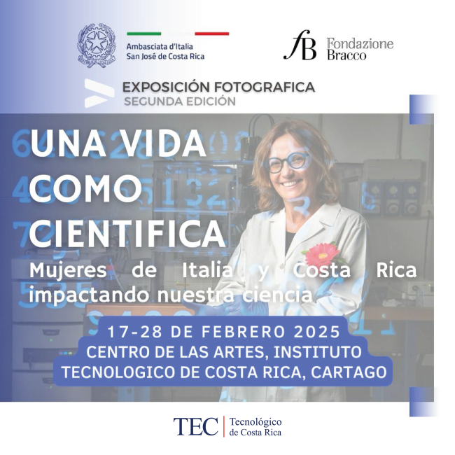 Exposición fotográfica: Una vida como científica, mujeres de Italia y Costa Rica impactando nuestra ciencia