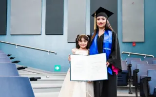Fotografía de graduanda