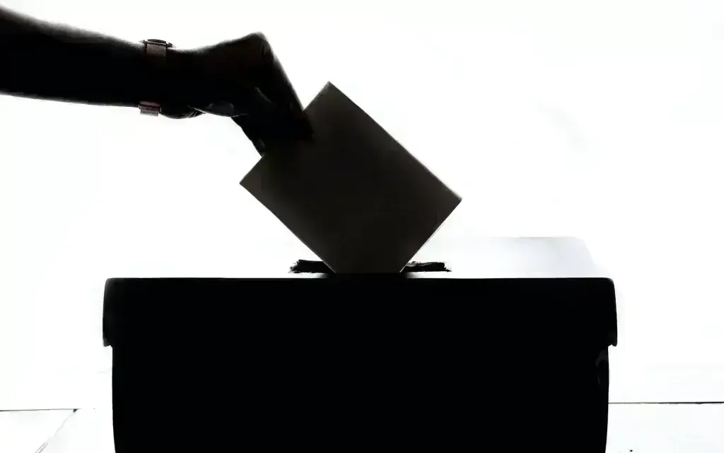 Figura de persona emitiendo voto