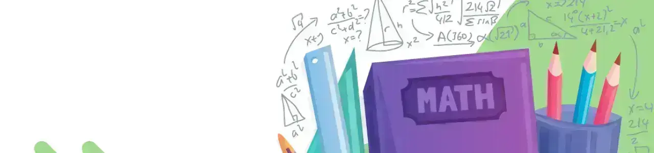 Ilustración de artículos de matemáticas